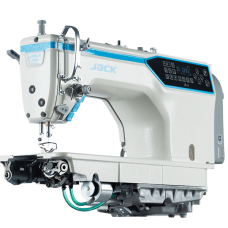 Jack A5E-WNQ Прямострочная швейная машина  с автоматическими функциями, "чистая закрепка" и полусухая голова
