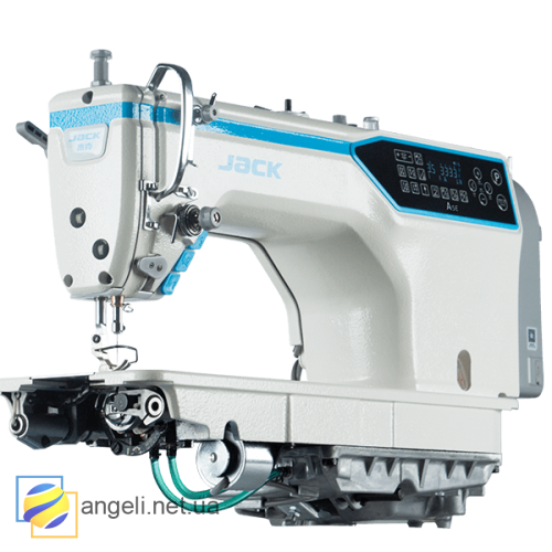 Jack A5E-WNQ Прямострочная швейная машина  с автоматическими функциями, "чистая закрепка" и полусухая голова