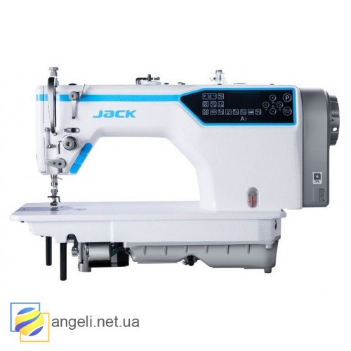 JACK A7-DH-M промышленная швейная машина с автоматикой и закрытой системой смазки, для средних и тяжёлых тканей