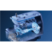 Промышленный четырехниточный оверлок Jack C5C-4-M03/333 с автоматикой и с умной системой подачи ткани Rhino