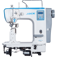 Jack S5-91 колонковая автоматическая швейная машина с роликовым типом продвижения, верхней и нижней подачей и интеллектуальным управлением