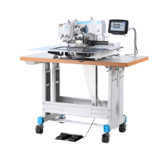 JACK JK-T3520MA-F31S1-D промышленный карманный автомат для производства прорезных карманов и планки поло, с устройством лазерной обрезки