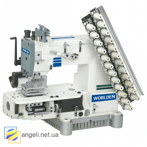 WORLDEN WD-VC008-12064P-D двенадцатиигольная машина цепного стежка с цилиндрической платформой