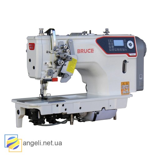 BRUCE BRC-8750J-A-105 промислова двоголкова машина з автоматичними функціями та відключенням голок