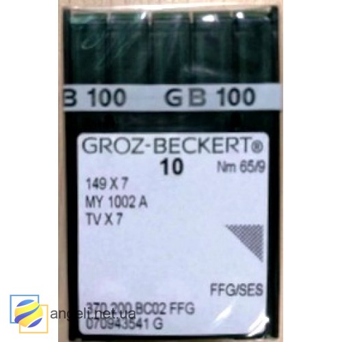 Игла Groz-Beckert 149x7, MY1002A, TVx7 FFG для цепного стежка 10 шт/уп