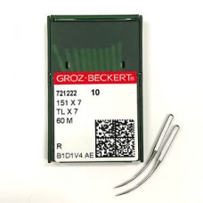 Голка Groz-Beckert 151x7,151x5, 60M, 60MSD оверлочная вигнута 10 шт / уп