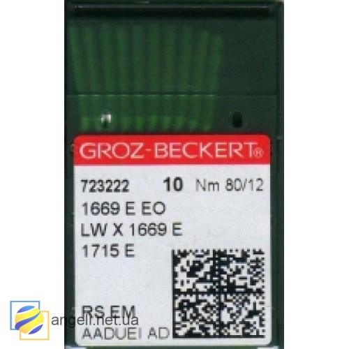 Игла Groz-Beckert 1669E EO/1715E/LWX1669E Упаковка 10шт