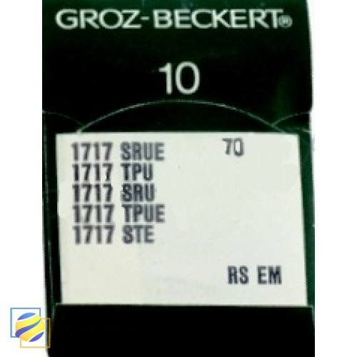 Игла Groz-Beckert 1717 SRUE, 1717 TPU для подшивочной машины в упаковке 10 шт.