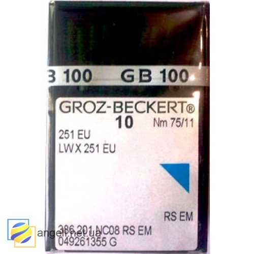 Игла Groz-Beckert 251 EU/LWX251 EU Упаковка 10шт