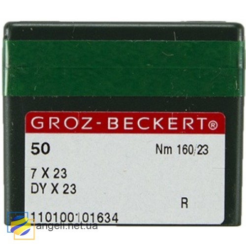 Игла Groz-Beckert 7x23, DYx23 в упаковке 10 шт.