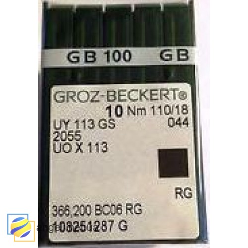 Игла Groz-Beckert UY113GS, 2055, UOx113 для машин цепного стежка 10 шт/уп