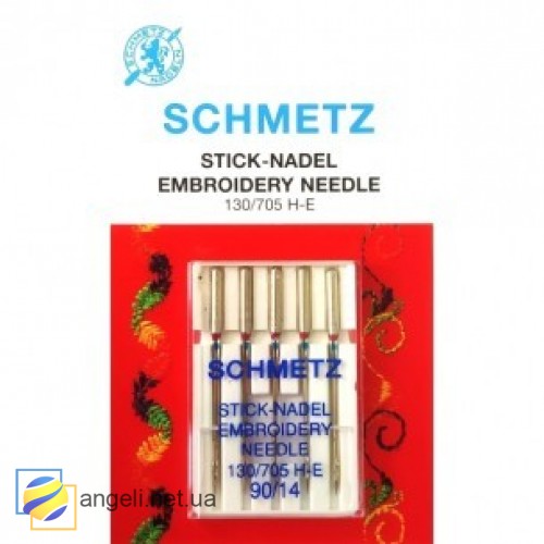 Голка Schmetz EMBROIDERY 130/705 H-E VDS №75,90 для вишивання