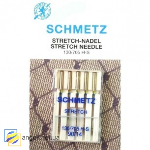 Игла Schmetz STRETCH 130/705 H-S VDS №65,75,90 для эластичных материалов и трикотажа
