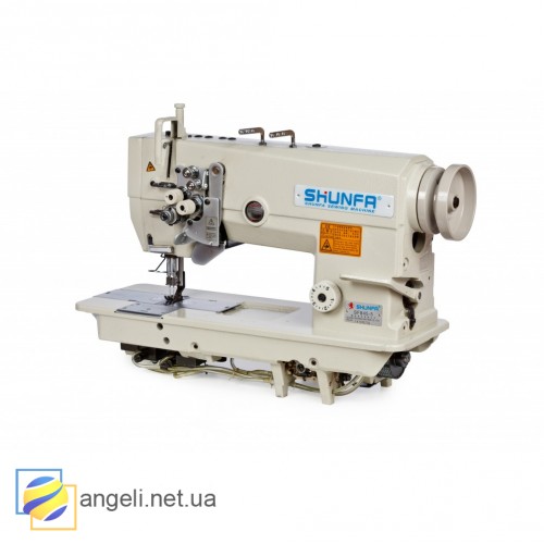 Shunfa SF875-H Двухигольная швейная машина с увеличенными челноками и отключением игл