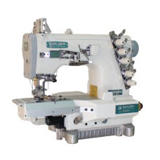 Siruba C007K-W812-356/CRL/RL плоскошовная швейная машина с цилиндрической платформой и левосторонней подрезкой материала